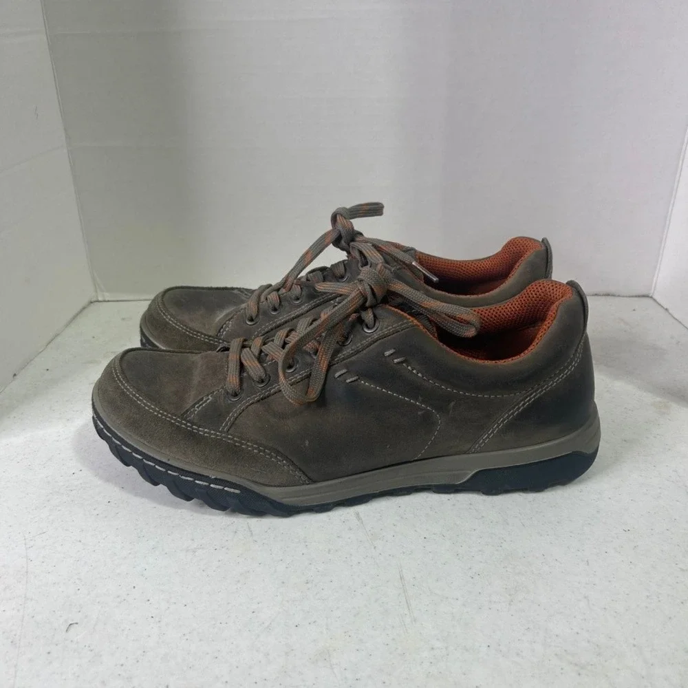 Ecco Receptor Technology Mens Brown Leather Hiking Shoes Sneakers Size 42